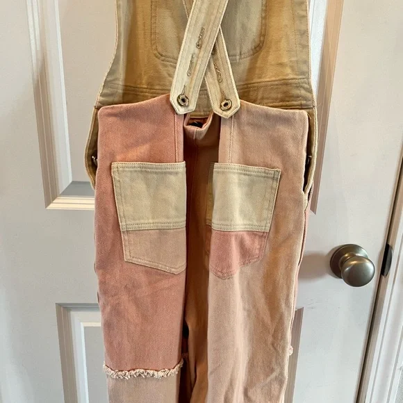 Women’s patchwork overalls - Picture 3 of 6